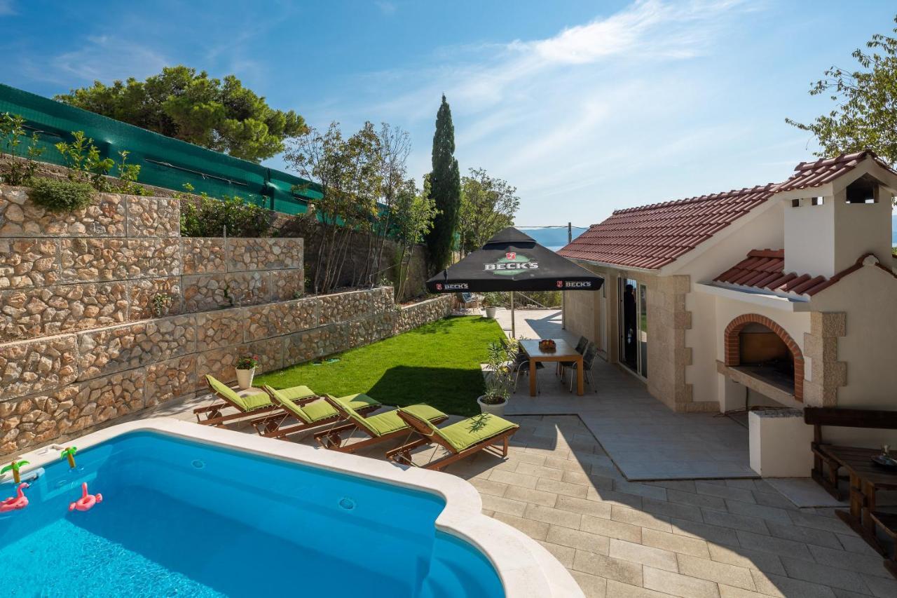 Villa Leoma With Heated Pool Marusici  Ngoại thất bức ảnh